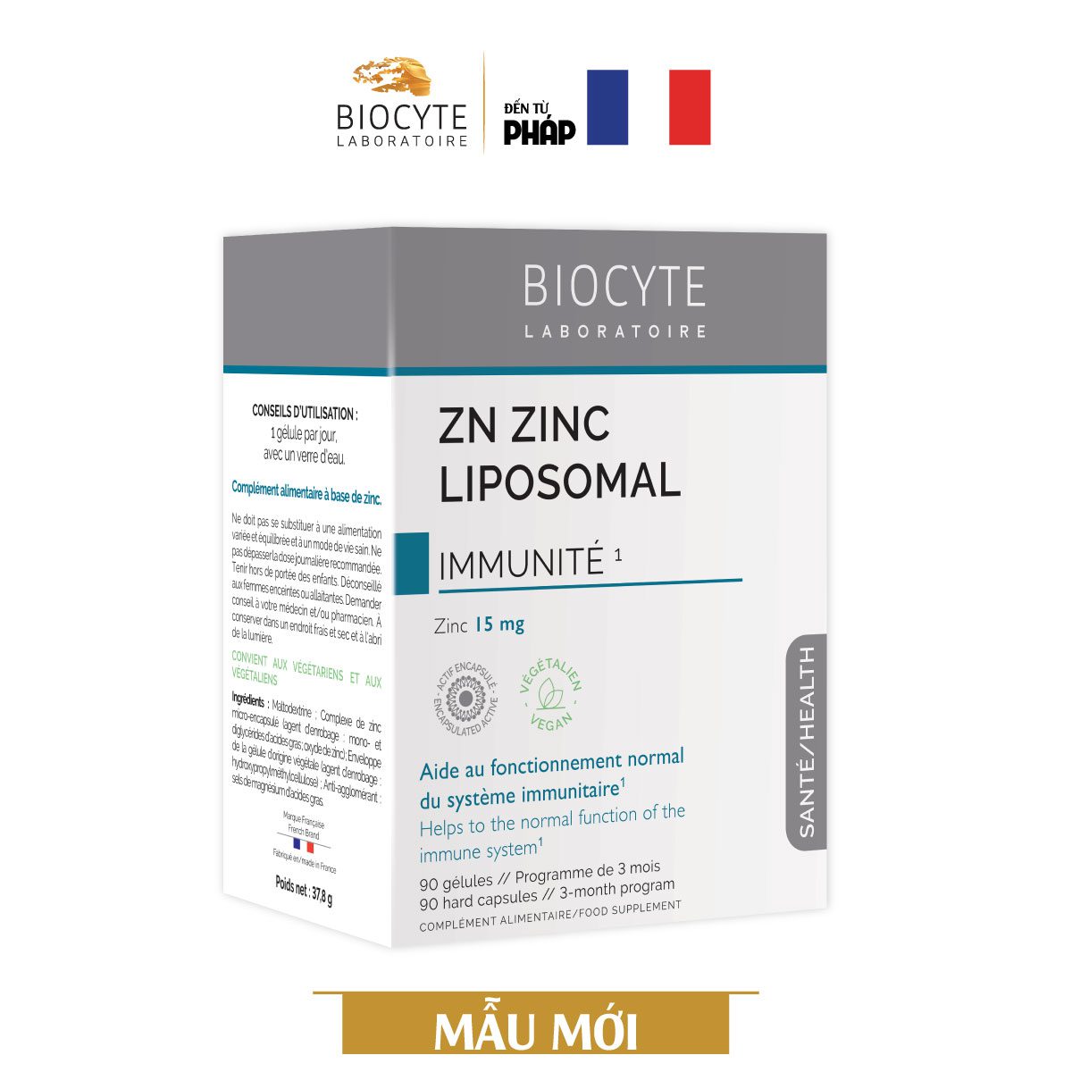 B18, B18C - Thực phẩm bảo vệ sức khỏe Zn Zinc Liposomal - Zn Zinc Liposomal